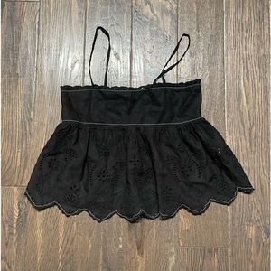 ZARA Eyelet Crop Top